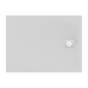 Immagine di Ideal Standard ULTRA FLAT S piatto doccia rettangolare L.100 P.70 cm ultrasottile, colore bianco finitura opaco effetto pietra K8218FR