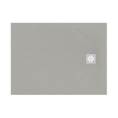 Immagine di Ideal Standard ULTRA FLAT S piatto doccia rettangolare L.100 P.70 cm ultrasottile, colore grigio cemento finitura opaco effetto pietra K8218FS