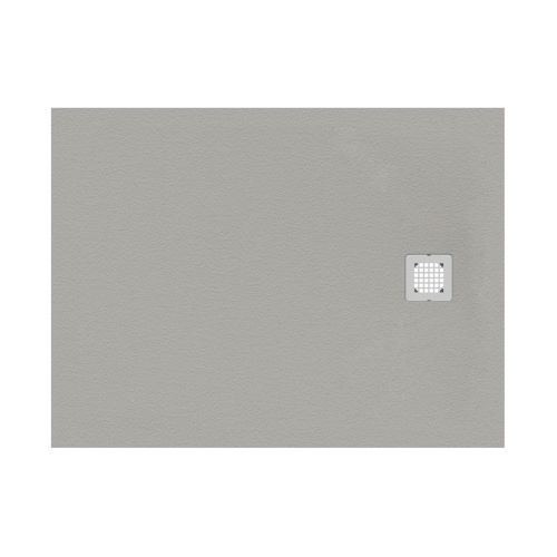 Immagine di Ideal Standard ULTRA FLAT S piatto doccia rettangolare L.100 P.70 cm ultrasottile, colore grigio cemento finitura opaco effetto pietra K8218FS