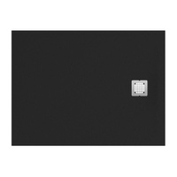 Immagine di Ideal Standard ULTRA FLAT S piatto doccia rettangolare L.100 P.70 cm ultrasottile, colore nero finitura opaco effetto pietra K8218FV