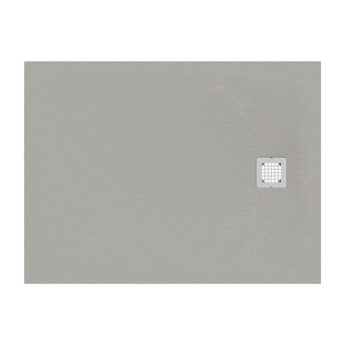 Immagine di Ideal Standard ULTRA FLAT S piatto doccia rettangolare L.100 P.90 cm ultrasottile, colore grigio cemento finitura opaco effetto pietra K8220FS