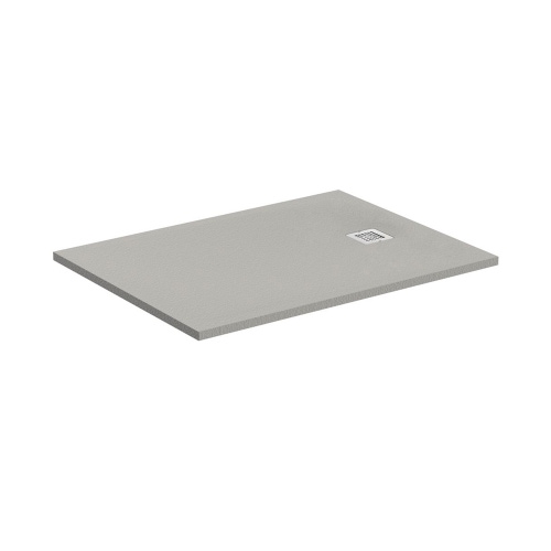 Immagine di Ideal Standard ULTRA FLAT S piatto doccia rettangolare L.120 P.70 cm ultrasottile, colore grigio cemento finitura opaco effetto pietra K8221FS
