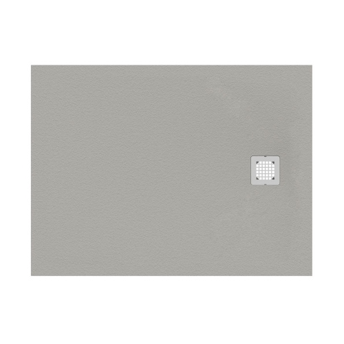 Immagine di Ideal Standard ULTRA FLAT S piatto doccia rettangolare L.120 P.70 cm ultrasottile, colore grigio cemento finitura opaco effetto pietra K8221FS