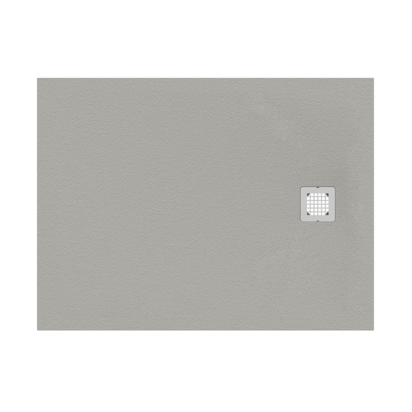 Immagine di Ideal Standard ULTRA FLAT S piatto doccia rettangolare L.120 P.70 cm ultrasottile, colore grigio cemento finitura opaco effetto pietra K8221FS