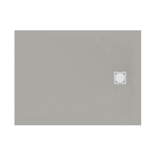 Immagine di Ideal Standard ULTRA FLAT S piatto doccia rettangolare L.120 P.80 cm ultrasottile, colore grigio cemento finitura opaco effetto pietra K8227FS