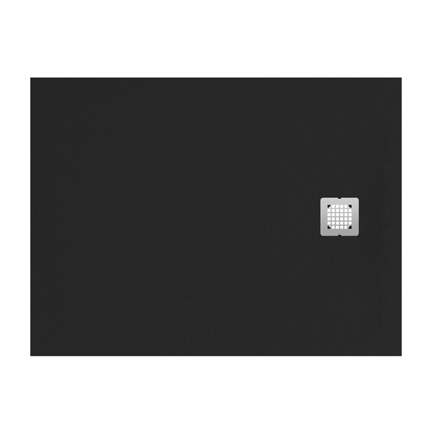 Immagine di Ideal Standard ULTRA FLAT S piatto doccia rettangolare L.120 P.90 cm ultrasottile, colore nero finitura opaco effetto pietra K8230FV