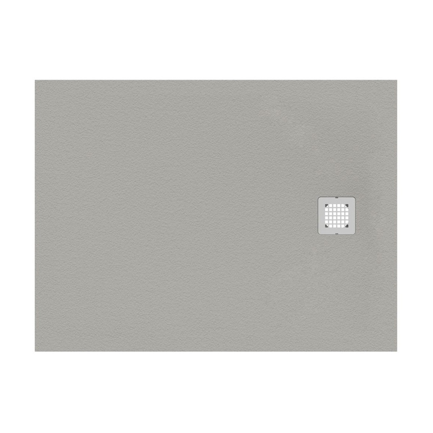 Immagine di Ideal Standard ULTRA FLAT S piatto doccia rettangolare L.120 P.100 cm ultrasottile, colore grigio cemento finitura opaco effetto pietra K8232FS