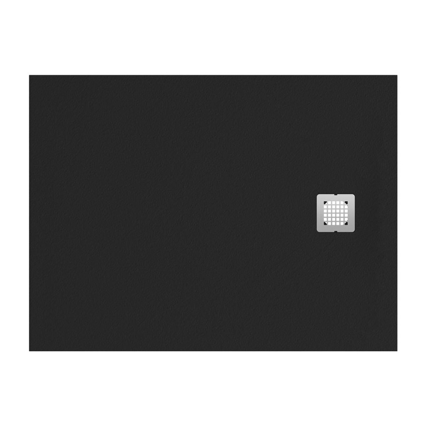 Immagine di Ideal Standard ULTRA FLAT S piatto doccia rettangolare L.120 P.100 cm ultrasottile, colore nero finitura opaco effetto pietra K8232FV