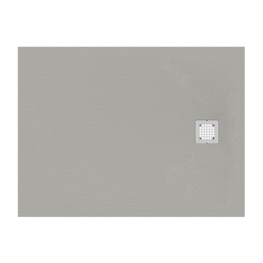 Immagine di Ideal Standard ULTRA FLAT S piatto doccia rettangolare L.140 P.70 cm ultrasottile, colore grigio cemento finitura opaco effetto pietra K8234FS