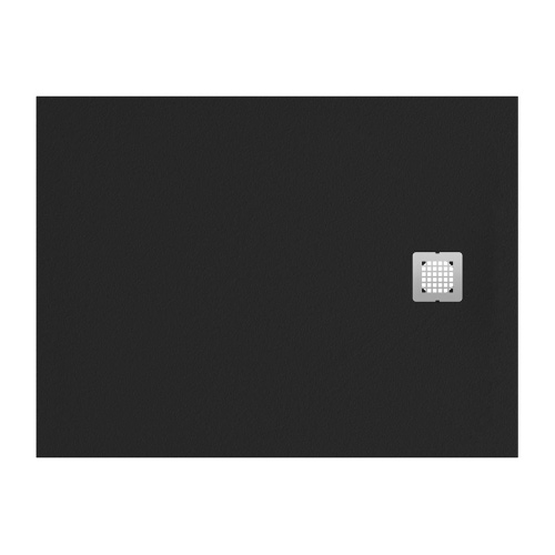 Immagine di Ideal Standard ULTRA FLAT S piatto doccia rettangolare L.140 P.70 cm ultrasottile, colore nero finitura opaco effetto pietra K8234FV