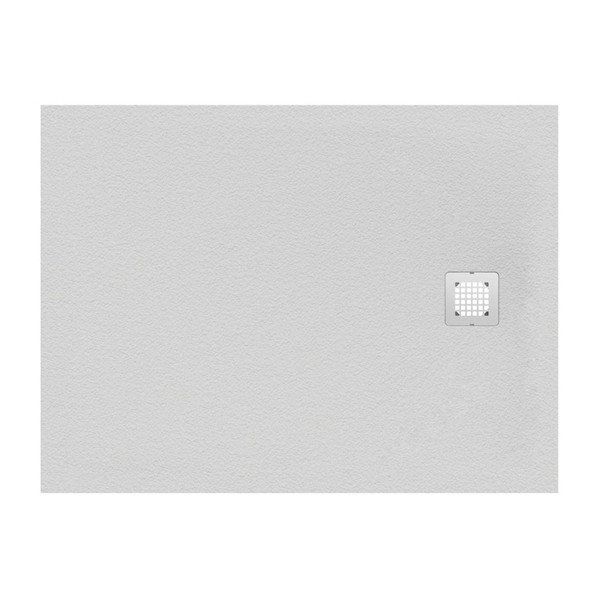 Immagine di Ideal Standard ULTRA FLAT S piatto doccia rettangolare L.140 P.80 cm ultrasottile, colore bianco finitura opaco effetto pietra K8237FR