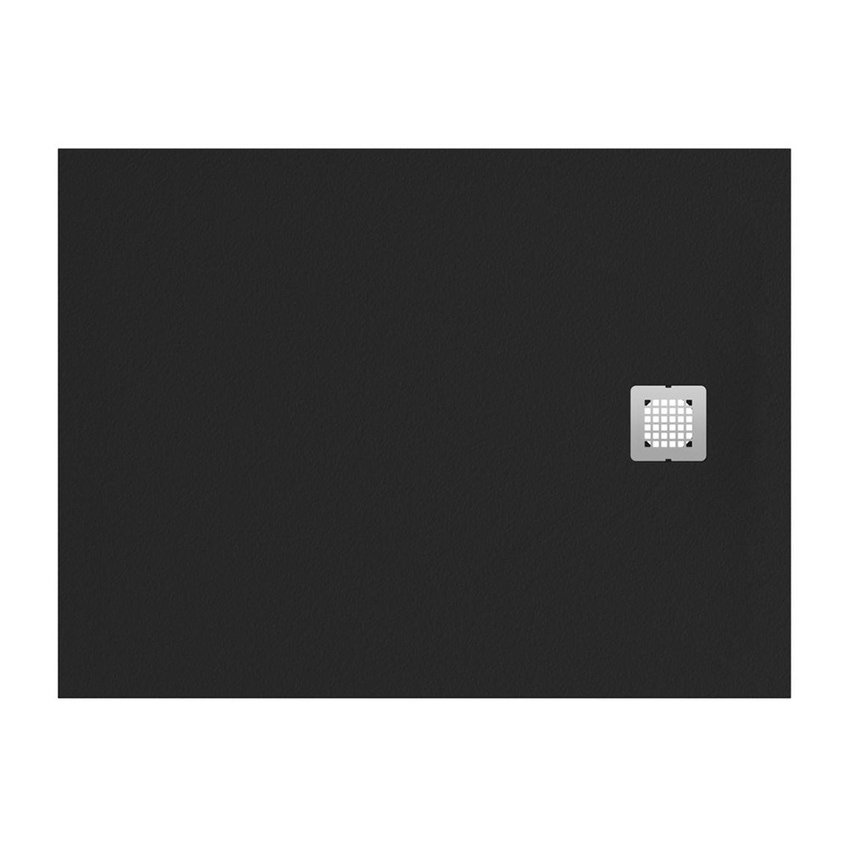Immagine di Ideal Standard ULTRA FLAT S piatto doccia rettangolare L.140 P.80 cm ultrasottile, colore nero finitura opaco effetto pietra K8237FV