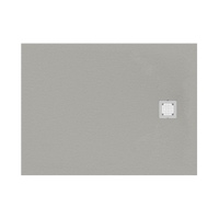Immagine di Ideal Standard ULTRA FLAT S piatto doccia rettangolare L.140 P.90 cm ultrasottile, colore grigio cemento finitura opaco effetto pietra K8256FS