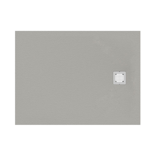 Immagine di Ideal Standard ULTRA FLAT S piatto doccia rettangolare L.140 P.90 cm ultrasottile, colore grigio cemento finitura opaco effetto pietra K8256FS