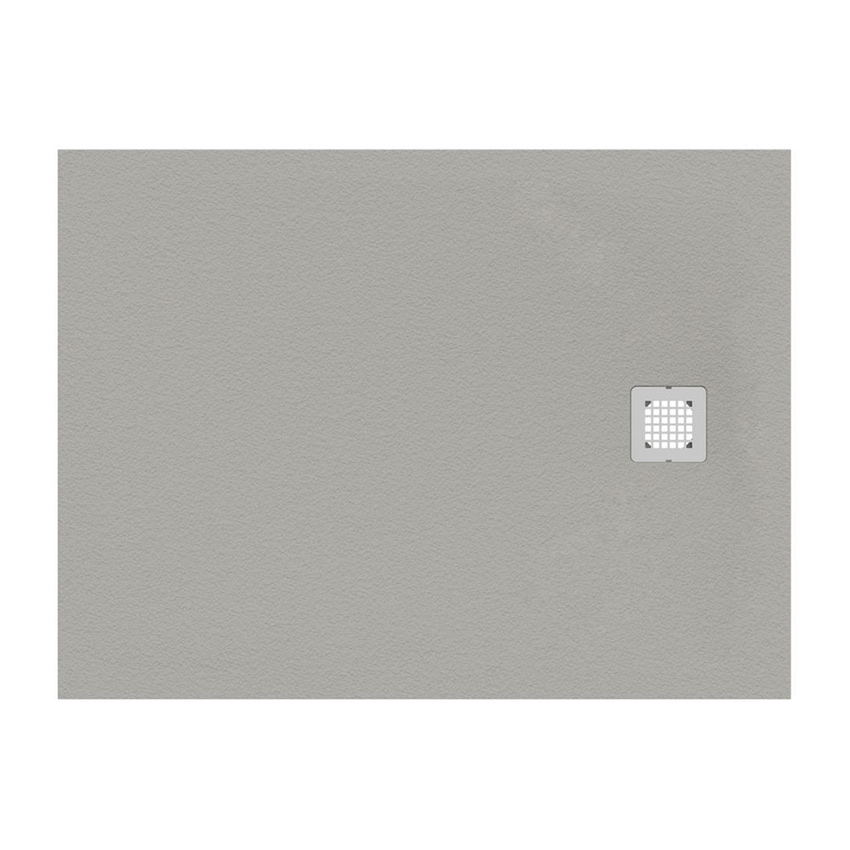 Immagine di Ideal Standard ULTRA FLAT S piatto doccia rettangolare L.160 P.90 cm ultrasottile, colore grigio cemento finitura opaco effetto pietra K8277FS