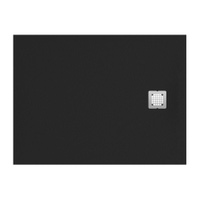 Immagine di Ideal Standard ULTRA FLAT S piatto doccia rettangolare L.160 P.90 cm ultrasottile, colore nero finitura opaco effetto pietra K8277FV