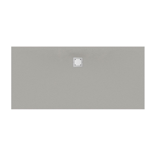 Immagine di Ideal Standard ULTRA FLAT S piatto doccia rettangolare L.170 P.90 cm ultrasottile, colore grigio cemento finitura opaco effetto pietra K8285FS