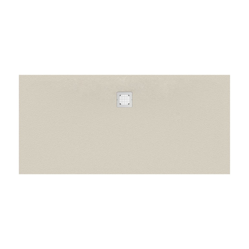 Immagine di Ideal Standard ULTRA FLAT S piatto doccia rettangolare L.170 P.90 cm ultrasottile, colore sabbia finitura opaco effetto pietra K8285FT