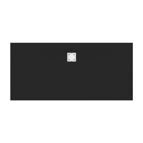 Immagine di Ideal Standard ULTRA FLAT S piatto doccia rettangolare L.170 P.90 cm ultrasottile, colore nero finitura opaco effetto pietra K8285FV