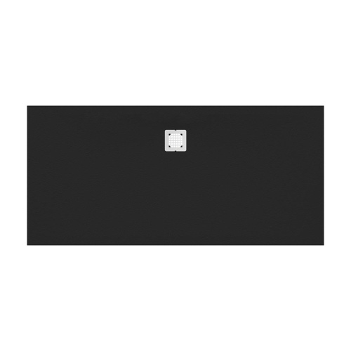 Immagine di Ideal Standard ULTRA FLAT S piatto doccia rettangolare L.170 P.80 cm ultrasottile, colore nero finitura opaco effetto pietra K8284FV