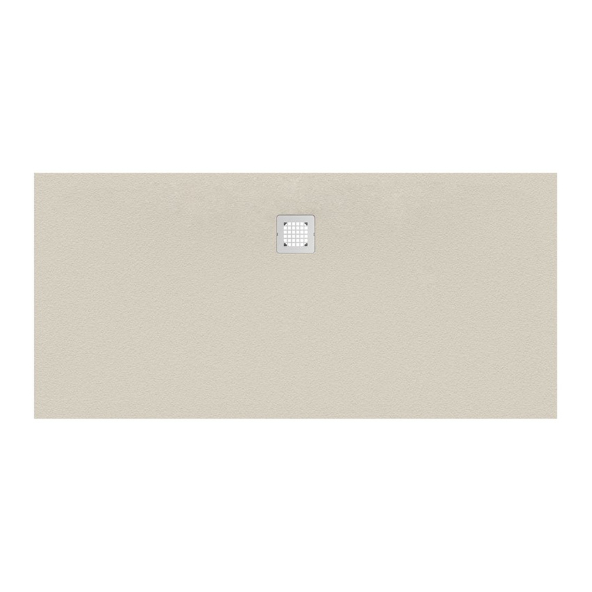 Immagine di Ideal Standard ULTRA FLAT S piatto doccia rettangolare L.180 P.80 cm ultrasottile, colore sabbia finitura opaco effetto pietra K8304FT