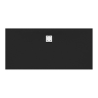 Immagine di Ideal Standard ULTRA FLAT S piatto doccia rettangolare L.180 P.80 cm ultrasottile, colore nero finitura opaco effetto pietra K8304FV