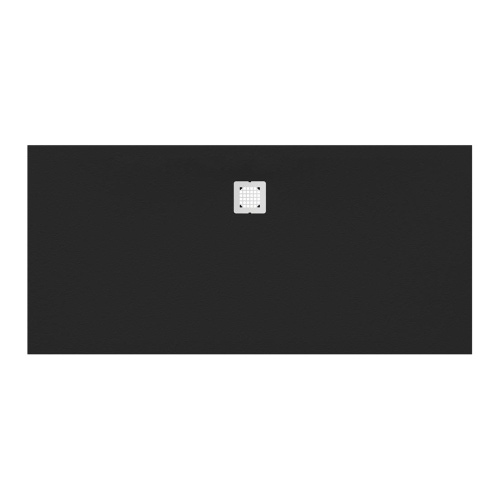 Immagine di Ideal Standard ULTRA FLAT S piatto doccia rettangolare L.180 P.80 cm ultrasottile, colore nero finitura opaco effetto pietra K8304FV
