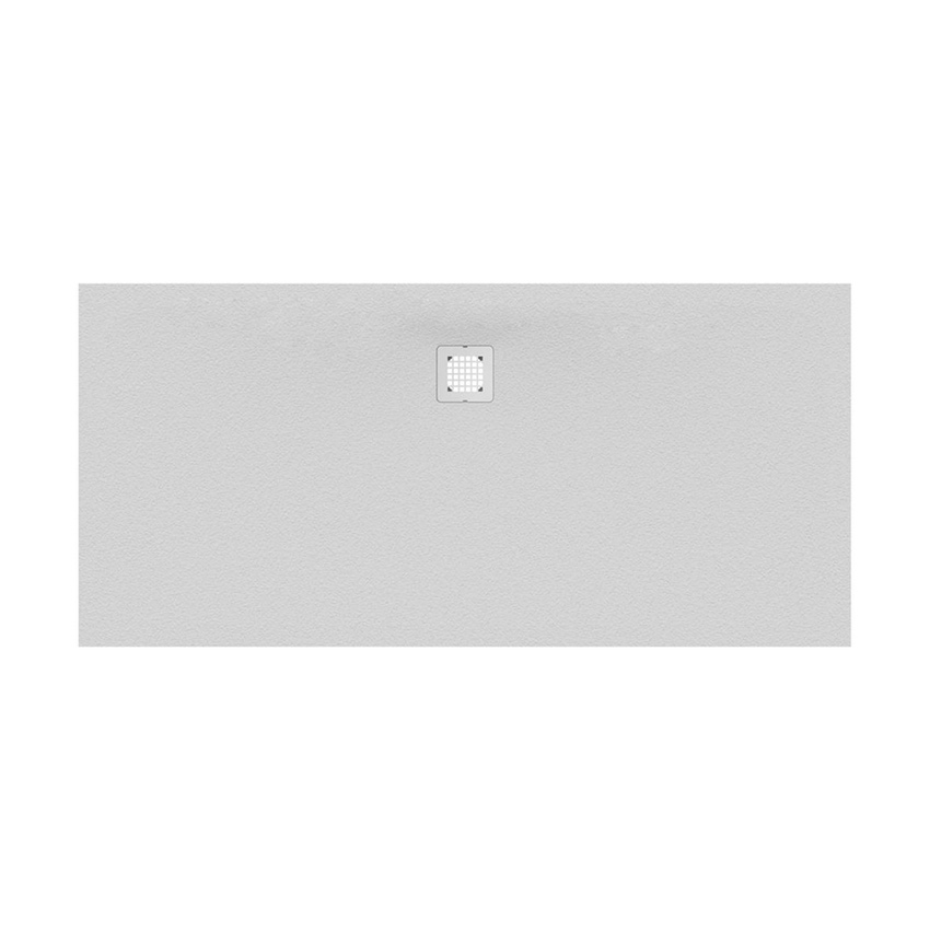Immagine di Ideal Standard ULTRA FLAT S piatto doccia rettangolare L.180 P.90 cm ultrasottile, colore bianco finitura opaco effetto pietra K8306FR