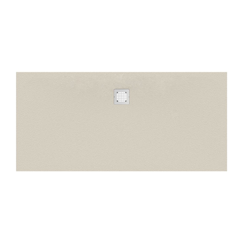 Immagine di Ideal Standard ULTRA FLAT S piatto doccia rettangolare L.180 P.90 cm ultrasottile, colore sabbia finitura opaco effetto pietra K8306FT