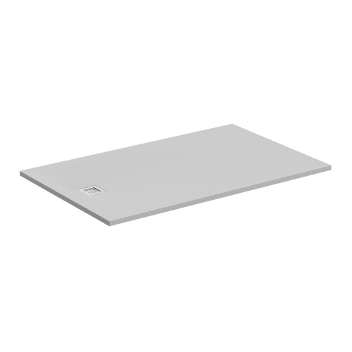 Immagine di Ideal Standard ULTRA FLAT S piatto doccia rettangolare L.160 P.100 cm ultrasottile, colore bianco finitura opaco effetto pietra K8319FR