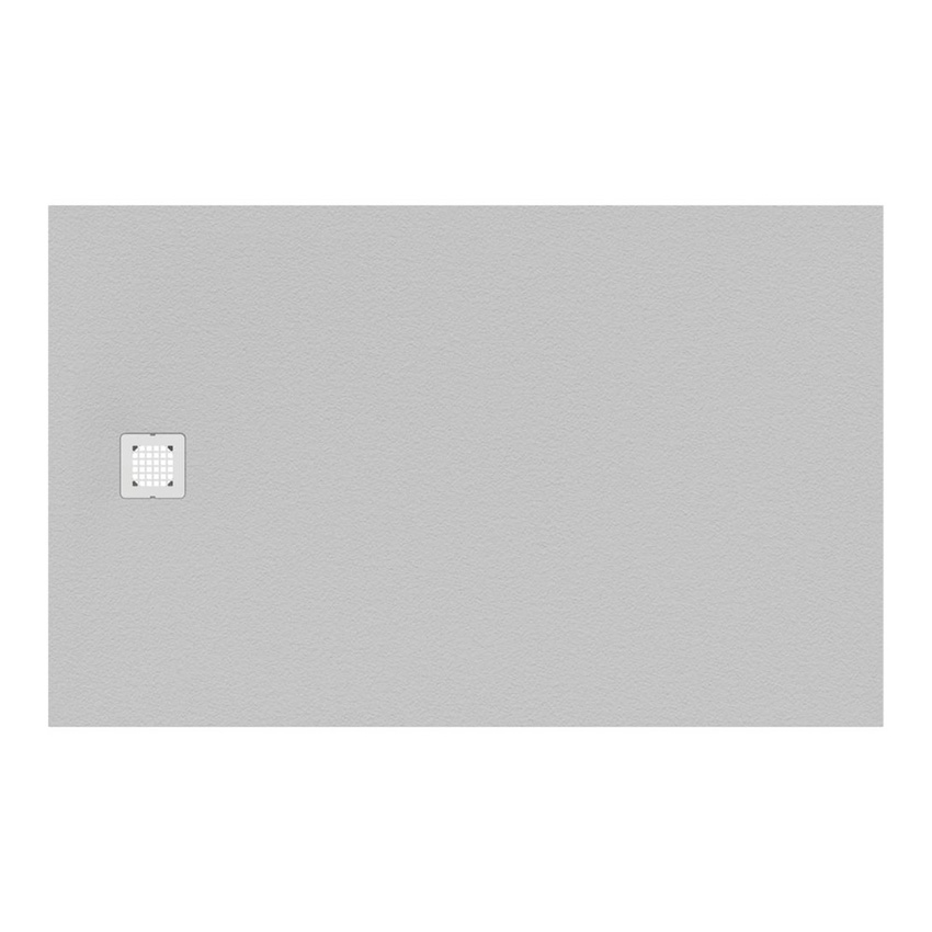 Immagine di Ideal Standard ULTRA FLAT S piatto doccia rettangolare L.160 P.100 cm ultrasottile, colore bianco finitura opaco effetto pietra K8319FR