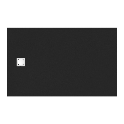 Immagine di Ideal Standard ULTRA FLAT S piatto doccia rettangolare L.160 P.100 cm ultrasottile, colore nero finitura opaco effetto pietra K8319FV