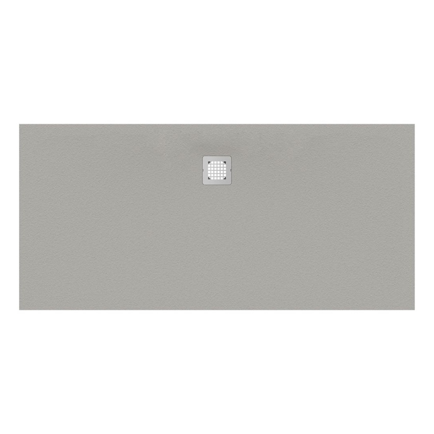 Immagine di Ideal Standard ULTRA FLAT S piatto doccia rettangolare L.200 P.100 cm ultrasottile, colore grigio cemento finitura opaco effetto pietra K8327FS