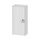 Duravit WHITE TULIP colonna bassa H.88 cm, 1 anta con cerniera a destra e 2 ripiani in vetro con supporti in alluminio, frontale e corpo colore bianco finitura lucido WT1323R8585