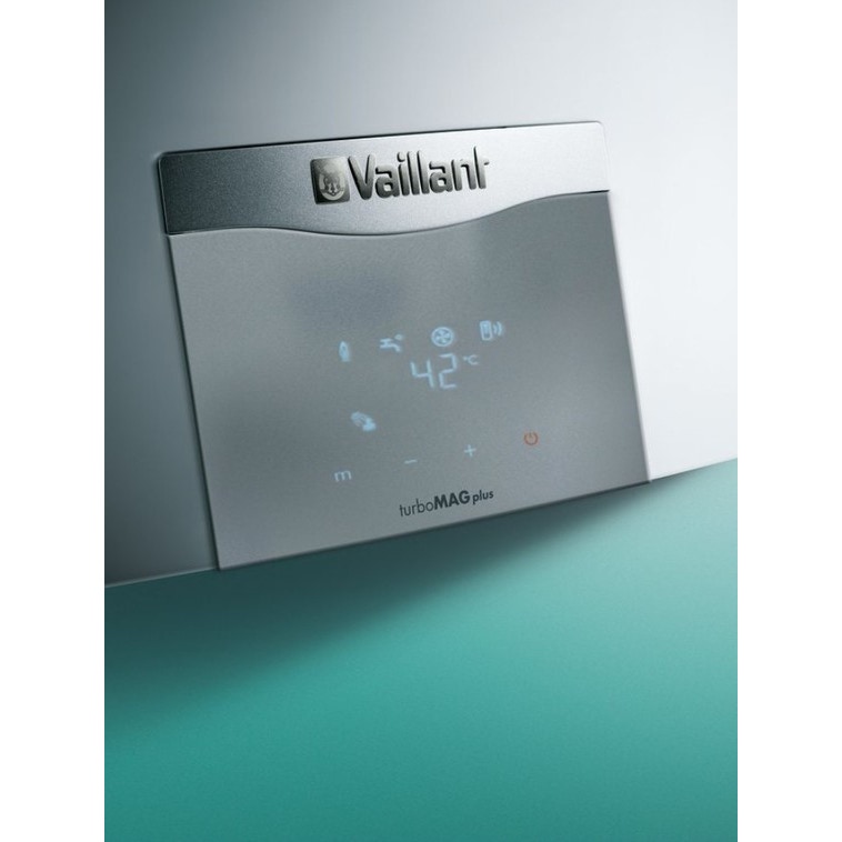 Immagine di Vaillant turboMAG plus16-2/0-5 ERP (MTN) Scaldabagno da interno a gas istantaneo a tiraggio forzato, con accensione elettronica e dimensioni compatte 0010016030