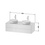 Immagine di Duravit WHITE TULIP base sottolavabo sospesa L.130 cm, con 2 cassetti e scasso per il sifone e coprisifone, 1 consolle con 2 tagli per lavabo, frontale finitura rovere naturale massello, corpo colore bianco nordic finitura lucido WT4988BH5H4