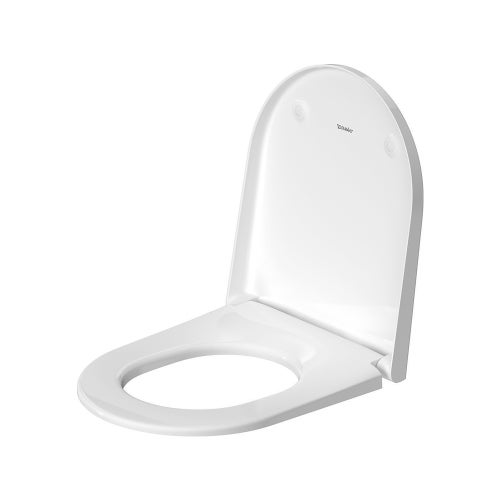 Immagine di Duravit D-NEO set completo sanitari sospesi, vaso con sedile a chiusura ammortizzata e bidet monoforo, colore bianco finitura lucido, modulo installazione DUOFIX 90 per parete in cartongesso 111.016.00.1D-D-NEO