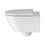 Immagine di Duravit D-NEO set completo sanitari sospesi, vaso con sedile a chiusura ammortizzata e bidet monoforo, colore bianco finitura lucido, modulo installazione DUOFIX 90 per parete in cartongesso 111.016.00.1D-D-NEO