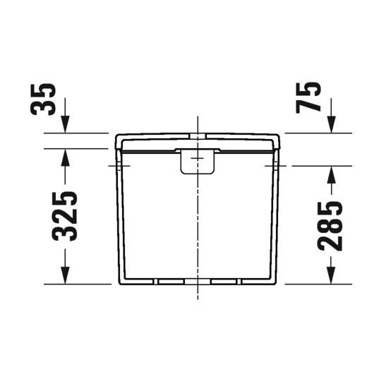 Immagine di Duravit D-NEO cassetta di sciacquo con batteria Dual Flush, pulsante cromato, per attacco sx, dx o centrale alto, 6/3 l, UWL classe 2, colore bianco 0944000005