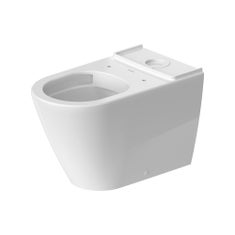 Immagine di Duravit D-NEO vaso monoblocco a pavimento Rimless®, senza brida, per cassetta appoggiata (non inclusa), a cacciata, UWL classe 1, colore bianco 2002090000