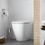Immagine di Duravit D-NEO set completo sanitari a pavimento, vaso senza brida con sedile a chiusura ammortizzata e bidet monoforo, colore bianco finitura lucido 2003090000+0021690000+2295100000