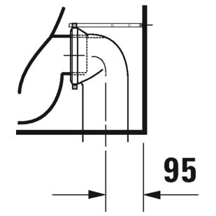 Immagine di Duravit D-NEO set completo sanitari a pavimento, vaso senza brida con sedile a chiusura ammortizzata e bidet monoforo, colore bianco finitura lucido 2003090000+0021690000+2295100000