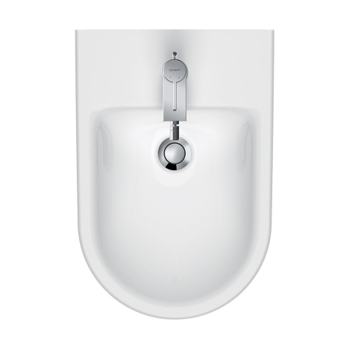 Immagine di Duravit D-NEO bidet sospeso monoforo, con troppopieno, con bordo per rubinetteria, colore bianco 2294150000