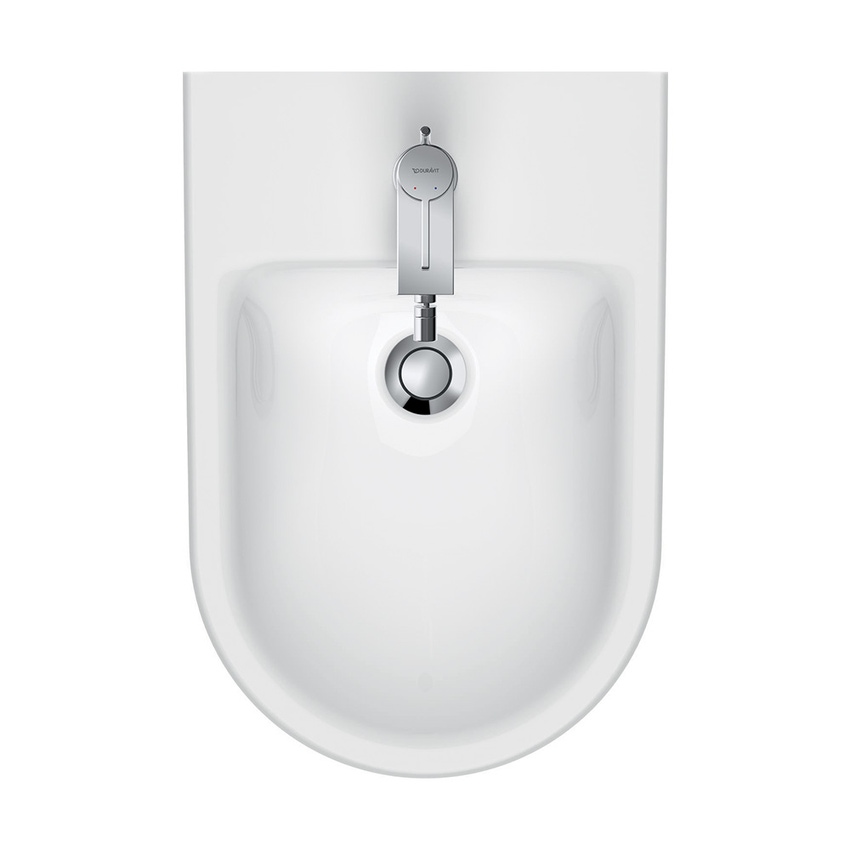 Immagine di Duravit D-NEO bidet sospeso monoforo, con troppopieno, con bordo per rubinetteria, colore bianco 2294150000