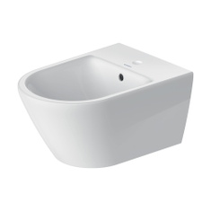 Immagine di Duravit D-NEO bidet sospeso monoforo, con troppopieno, con bordo per rubinetteria, colore bianco 2294150000