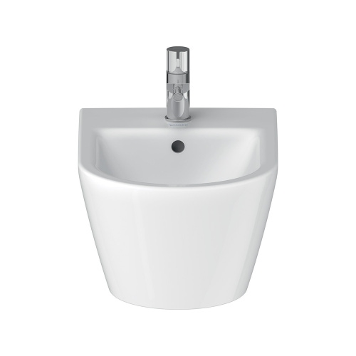 Immagine di Duravit D-NEO bidet sospeso monoforo, con troppopieno, con bordo per rubinetteria, colore bianco 2294150000
