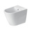 Immagine di Duravit D-NEO set completo sanitari a pavimento, vaso senza brida con sedile a chiusura ammortizzata e bidet monoforo, colore bianco finitura lucido 2003090000+0021690000+2295100000