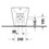 Immagine di Duravit D-NEO set completo sanitari a pavimento, vaso senza brida con sedile a chiusura ammortizzata e bidet monoforo, colore bianco finitura lucido 2003090000+0021690000+2295100000