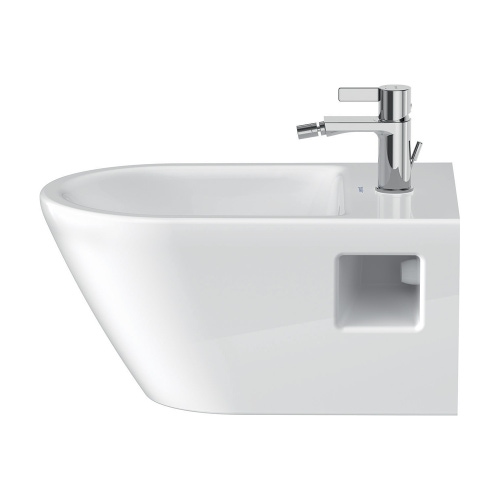 Immagine di Duravit D-NEO bidet sospeso monoforo, con troppopieno, con bordo per rubinetteria, colore bianco 2295150000