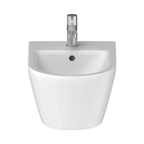 Immagine di Duravit D-NEO bidet sospeso monoforo, con troppopieno, con bordo per rubinetteria, colore bianco 2295150000